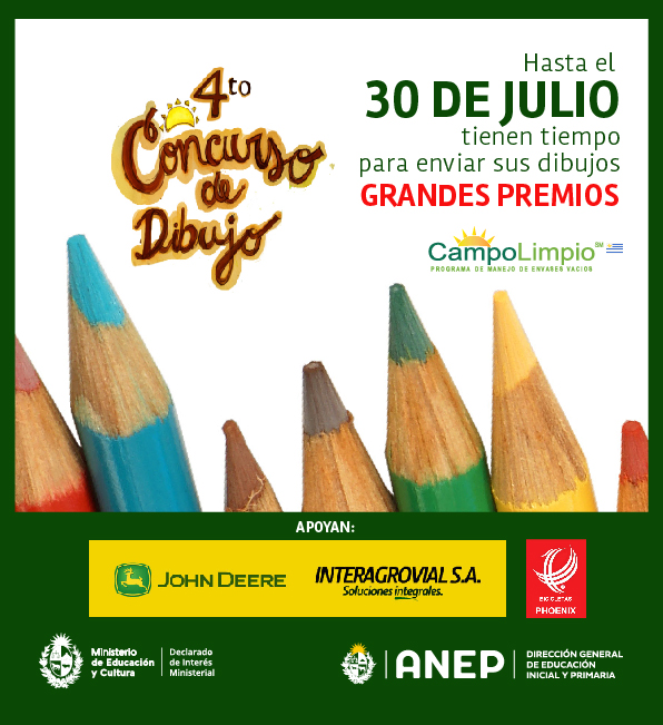 Lanzamiento 4to. Concurso Nacional de Dibujo Campo LImpio. / Hasta el 30 de julio podes enviar tu dibujo!!! No te quedes afuera!!!